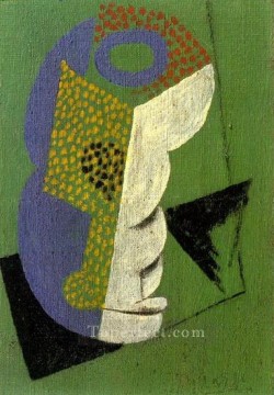  la - Glass 7 1914 cubist Pablo Picasso